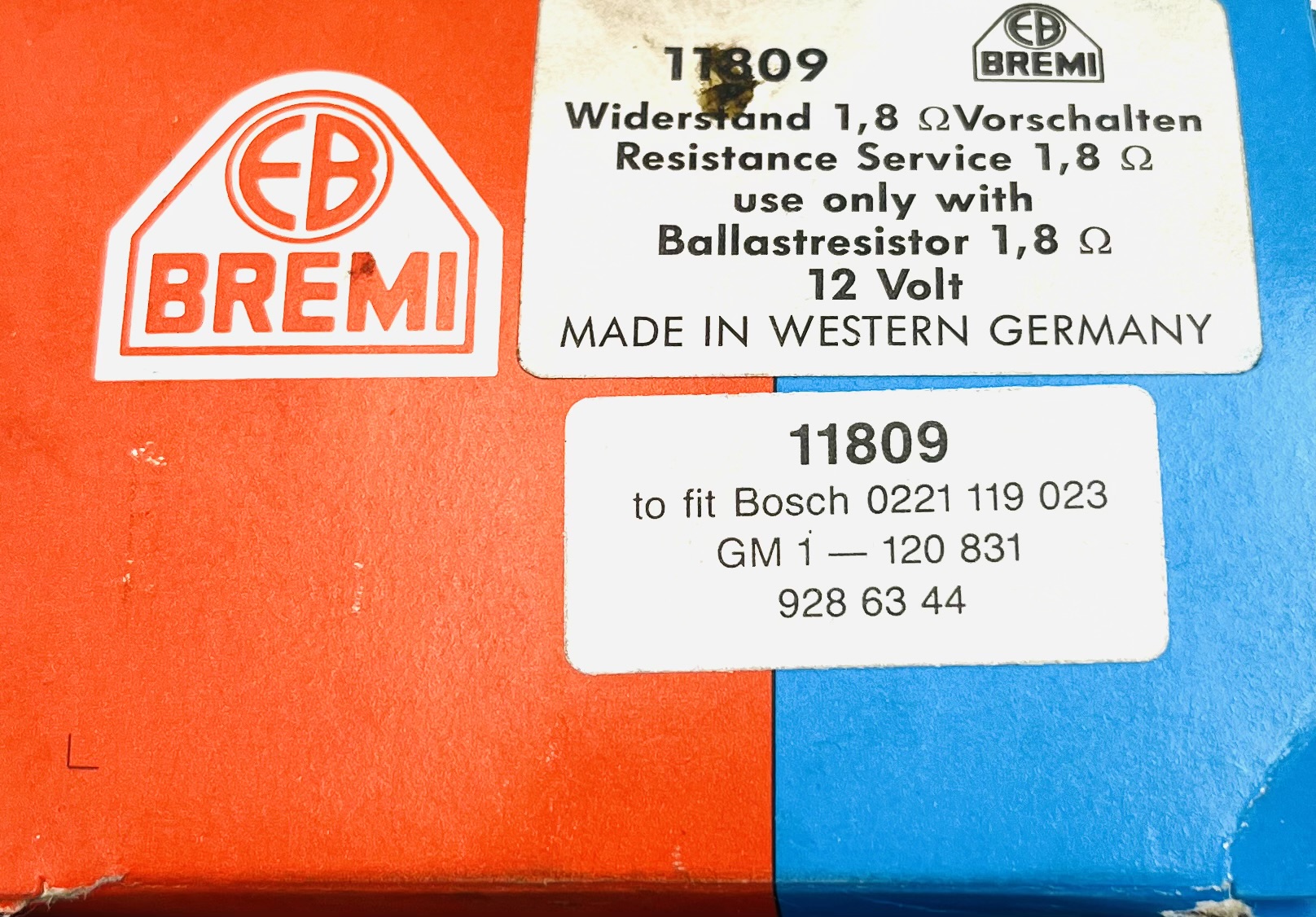 Bremi Zündkondensator - Zündspule - 11809 - 12V - Opel  Vergl. 1208031