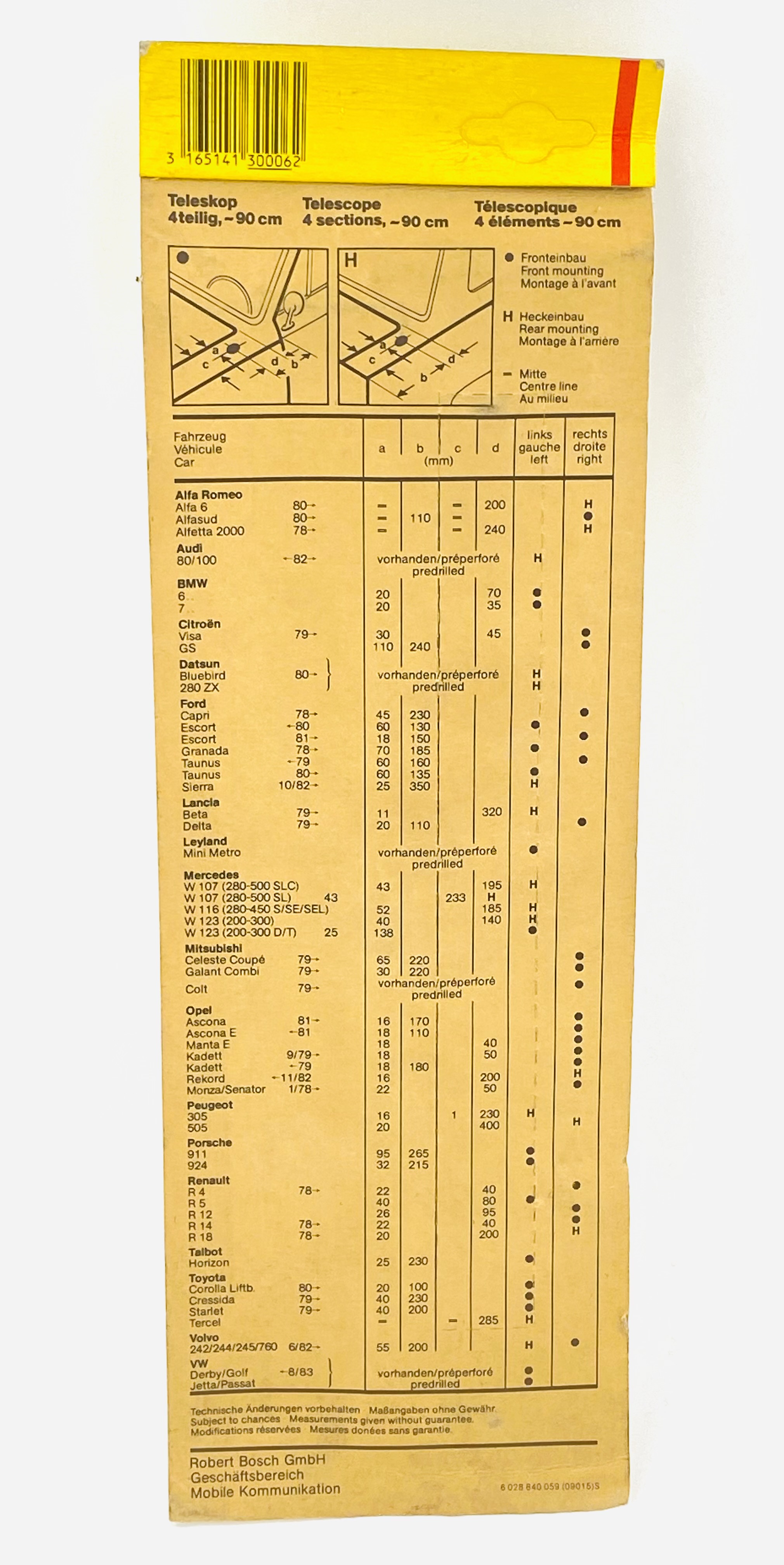 Bosch Versenkantenne 7691200311