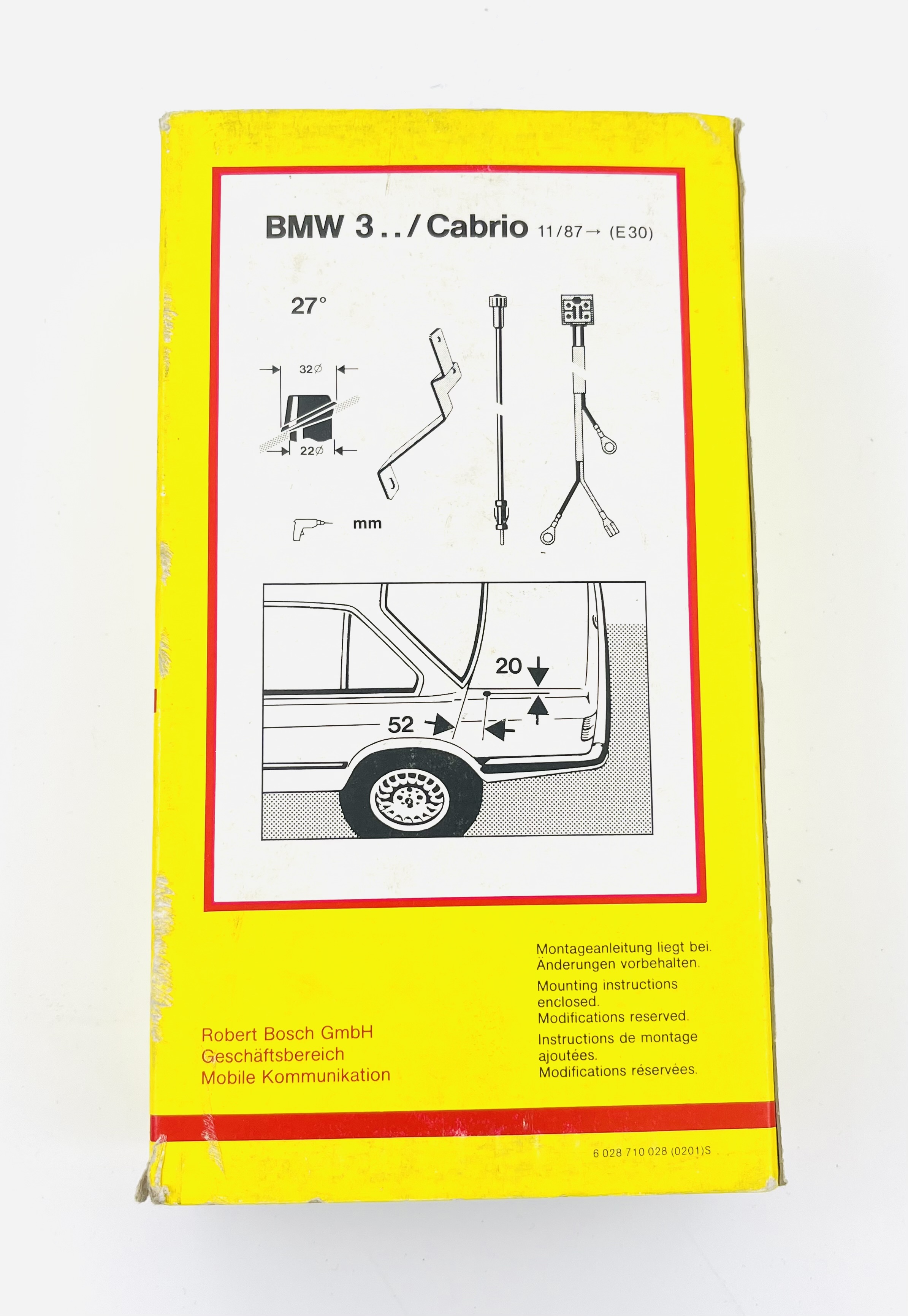 Bosch Heckeinbausatz für Motorantenne M108 E45 - 8697012353
