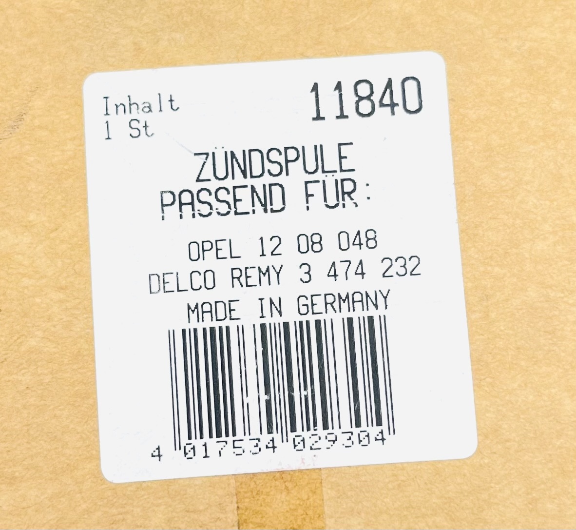Bremi Zündspule  11840 