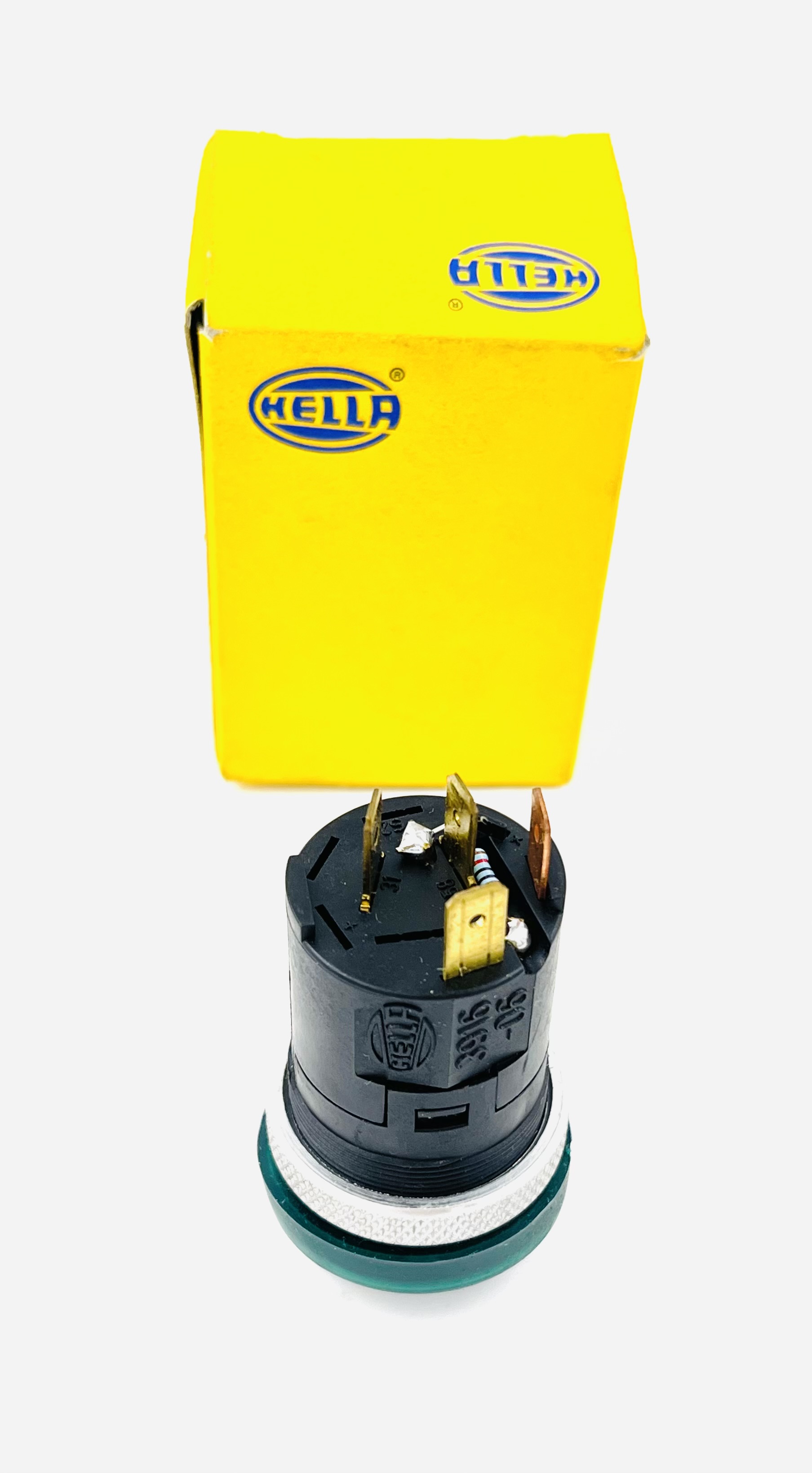 Hella Ein/ Ausschalter - 6EF003916-061 - Druckschalter - Grün - MG12