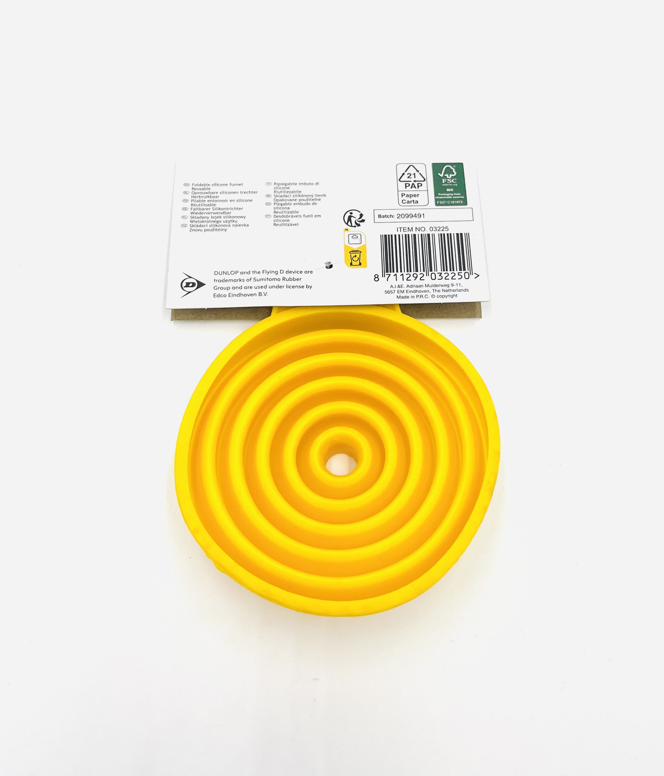 Dunlop Faltbarer Silikon Trichter