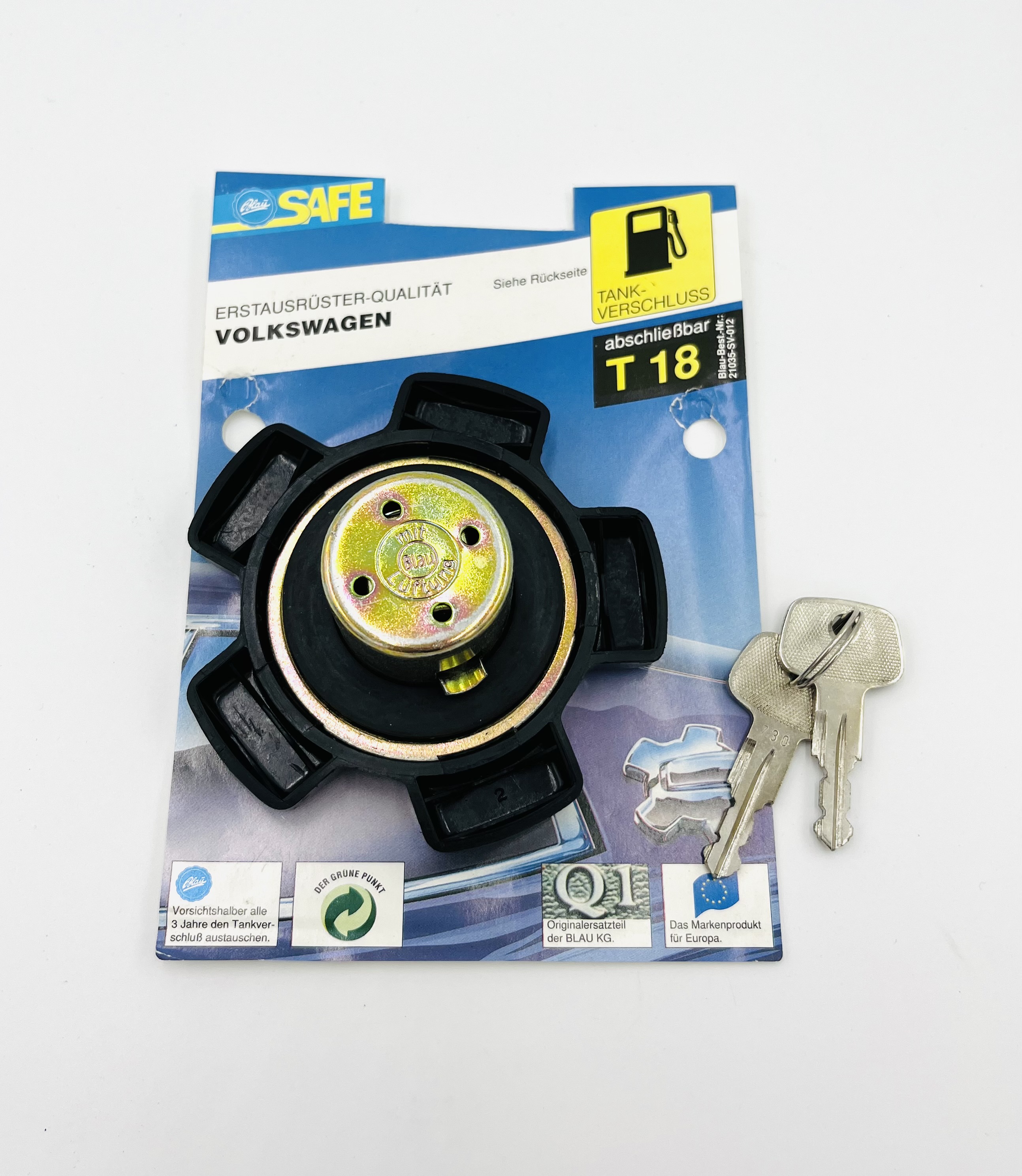 Blau Tankverschluss T18
