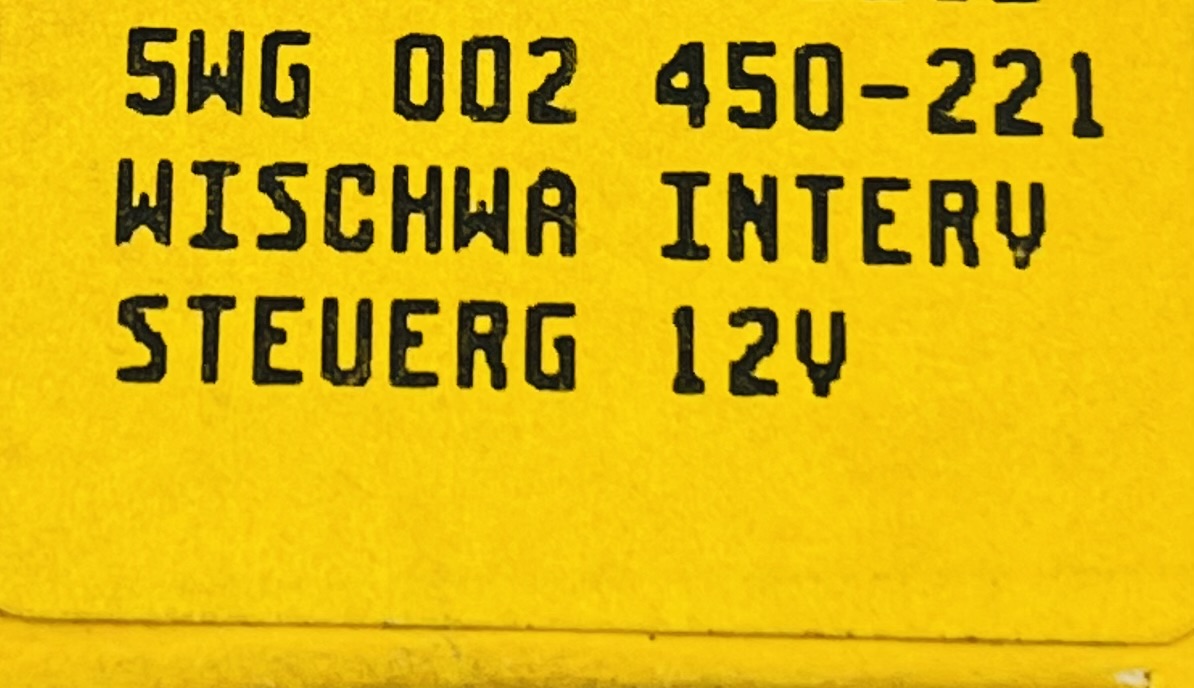Hella Wischwasser Intervall Steuergerät - 5WG002450-221 - 12V