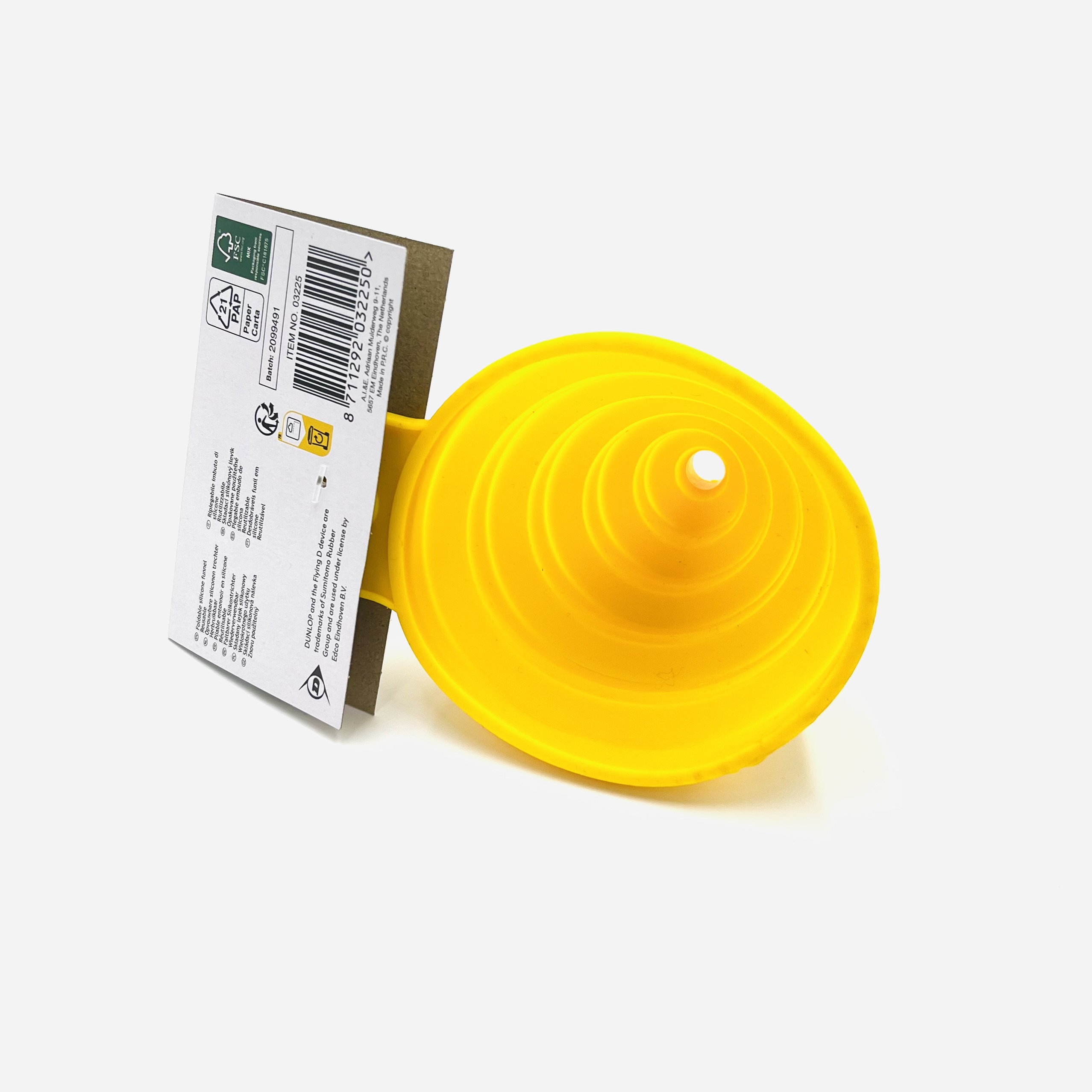 Dunlop Faltbarer Silikon Trichter