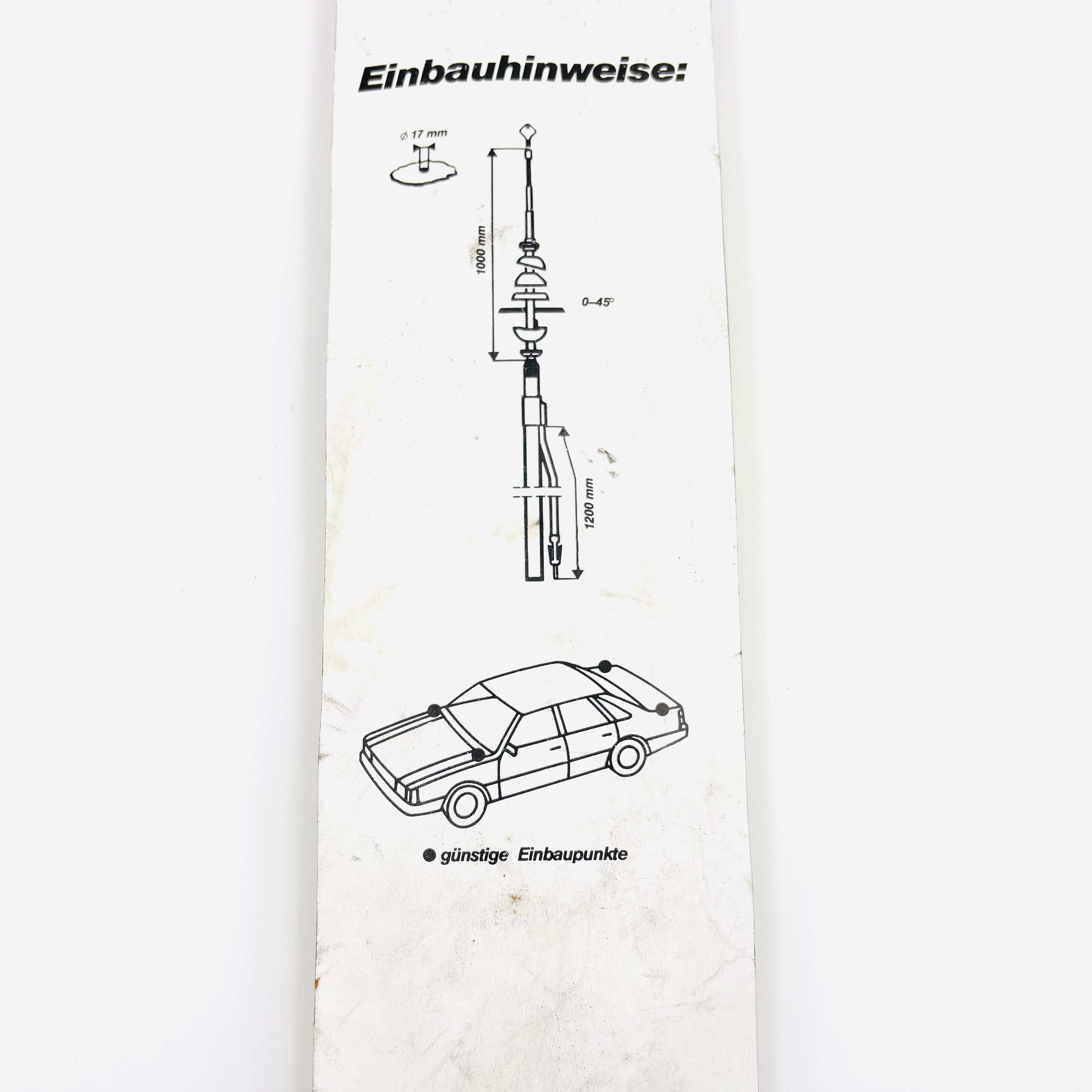 Universal Versenkantenne Chrom 76711