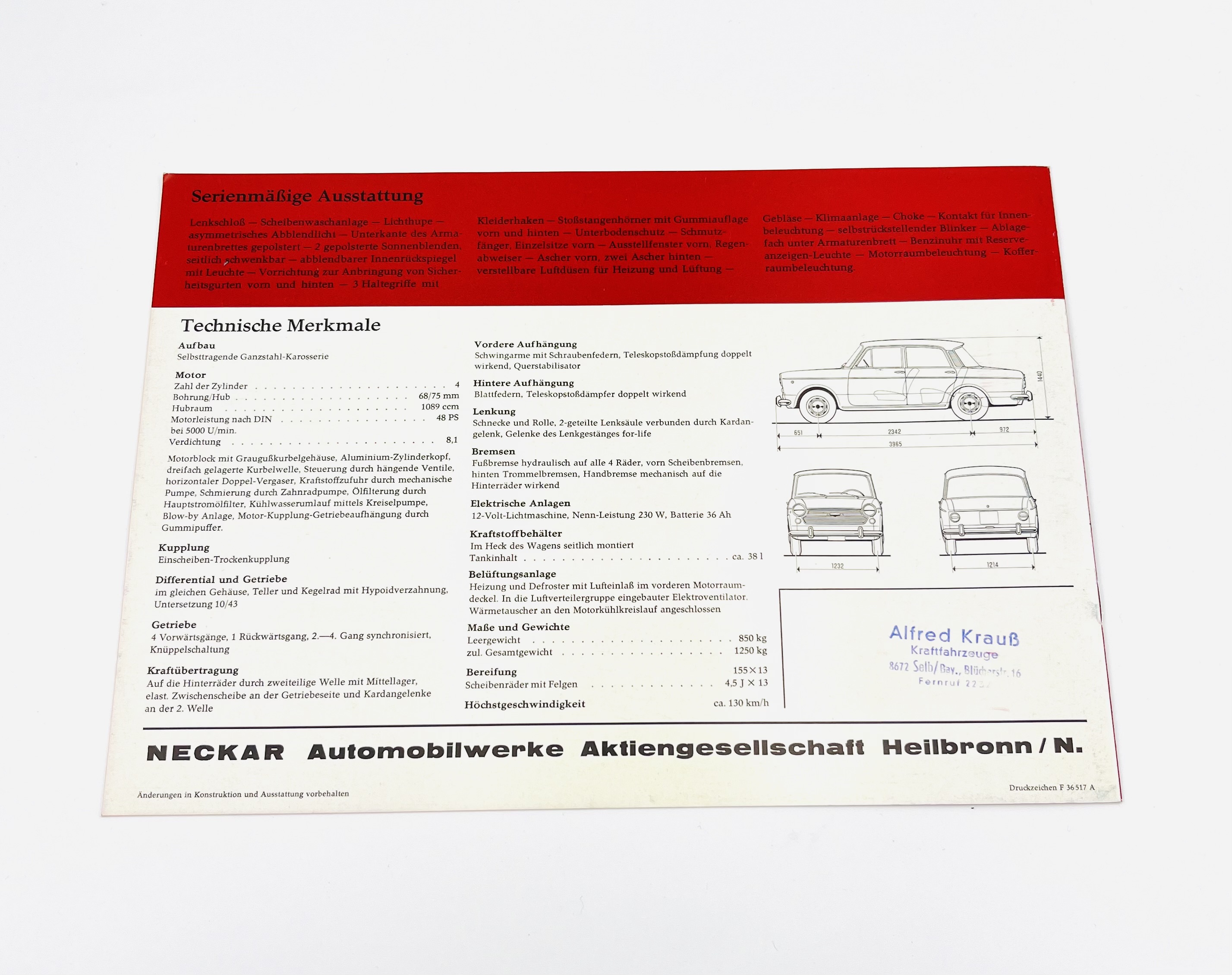 Neckar 1100 Prospekt