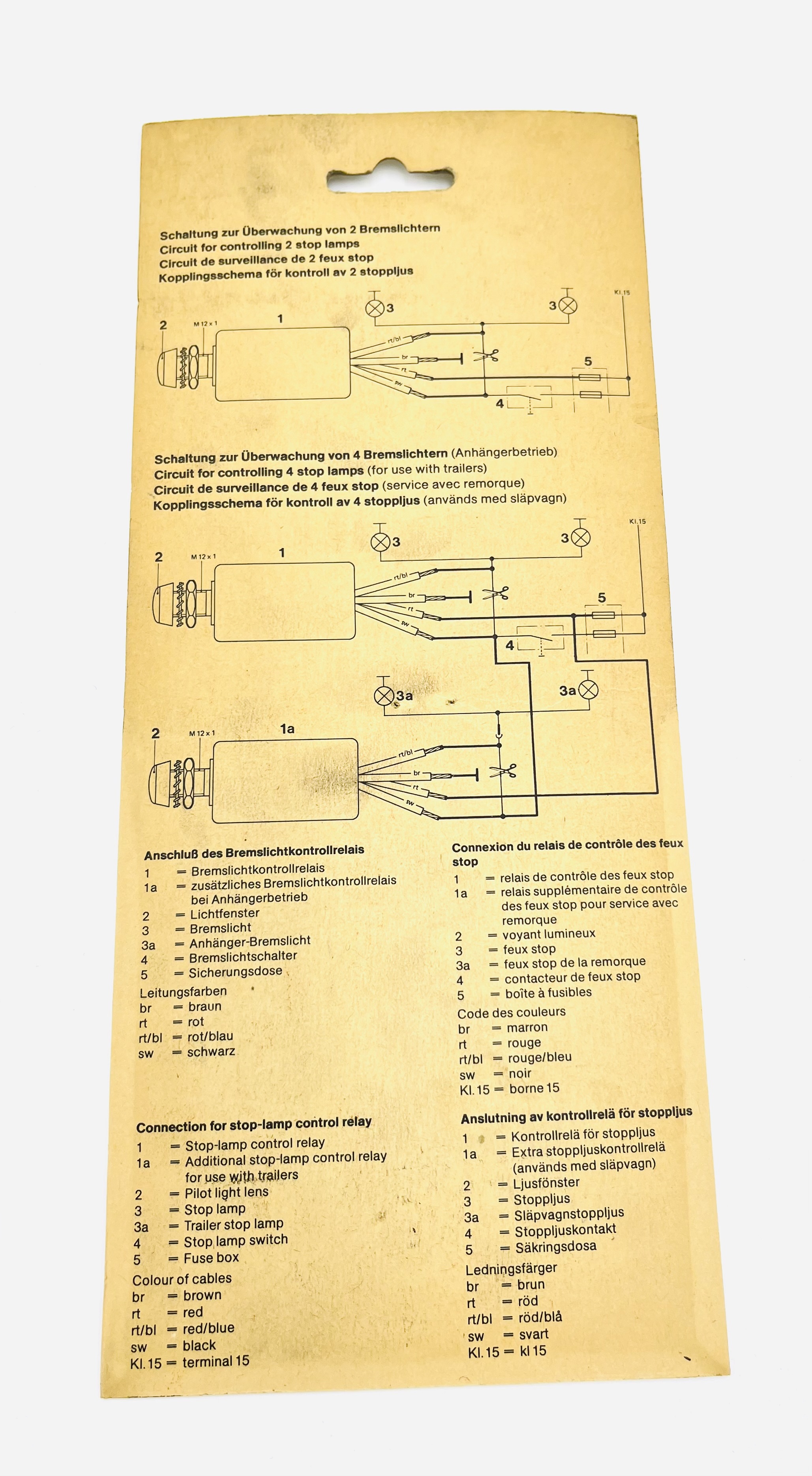 Bosch Bremslicht Kontrollrelais 0335410801