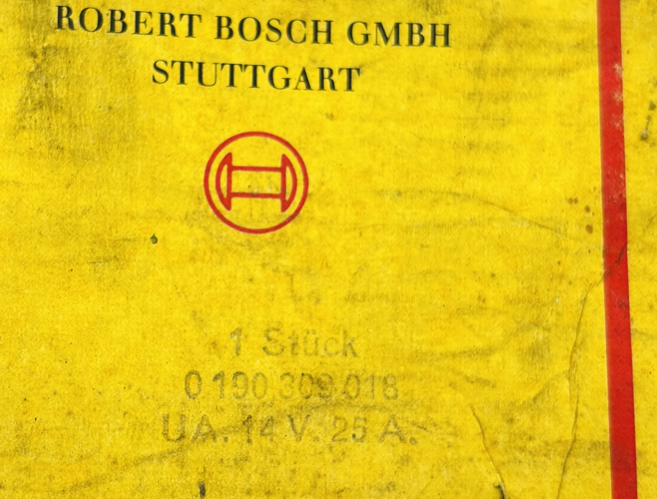 Bosch Lichtmaschinenregler 0190309018