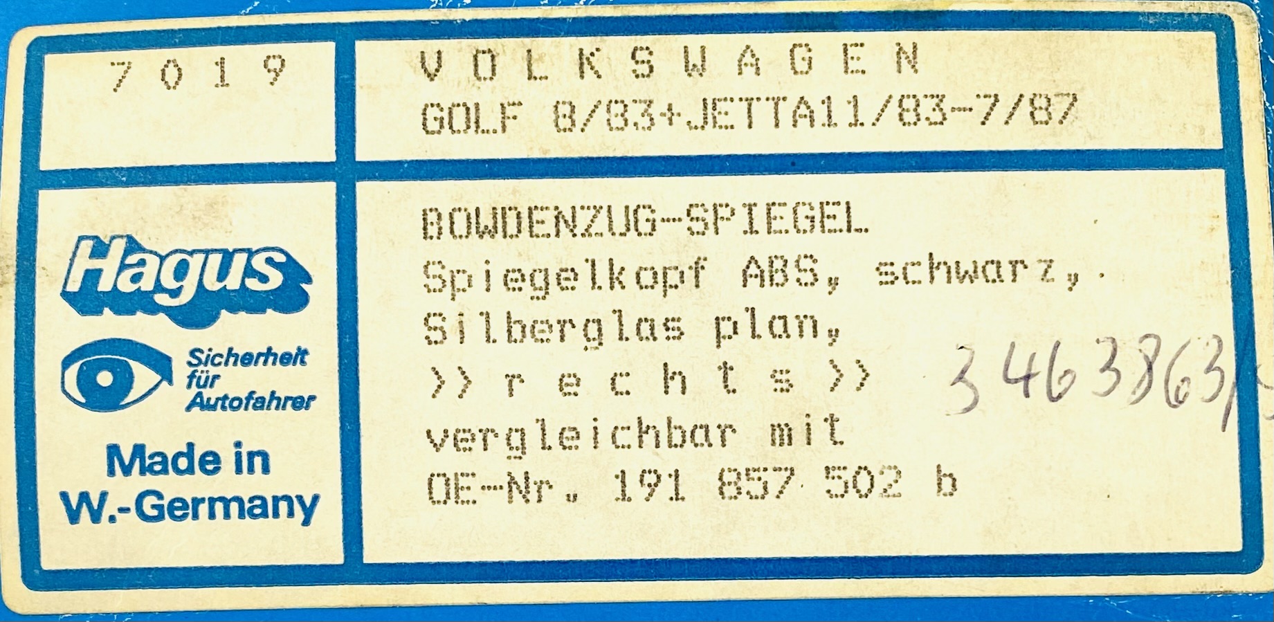 Hagus 7019 Außenspiegel