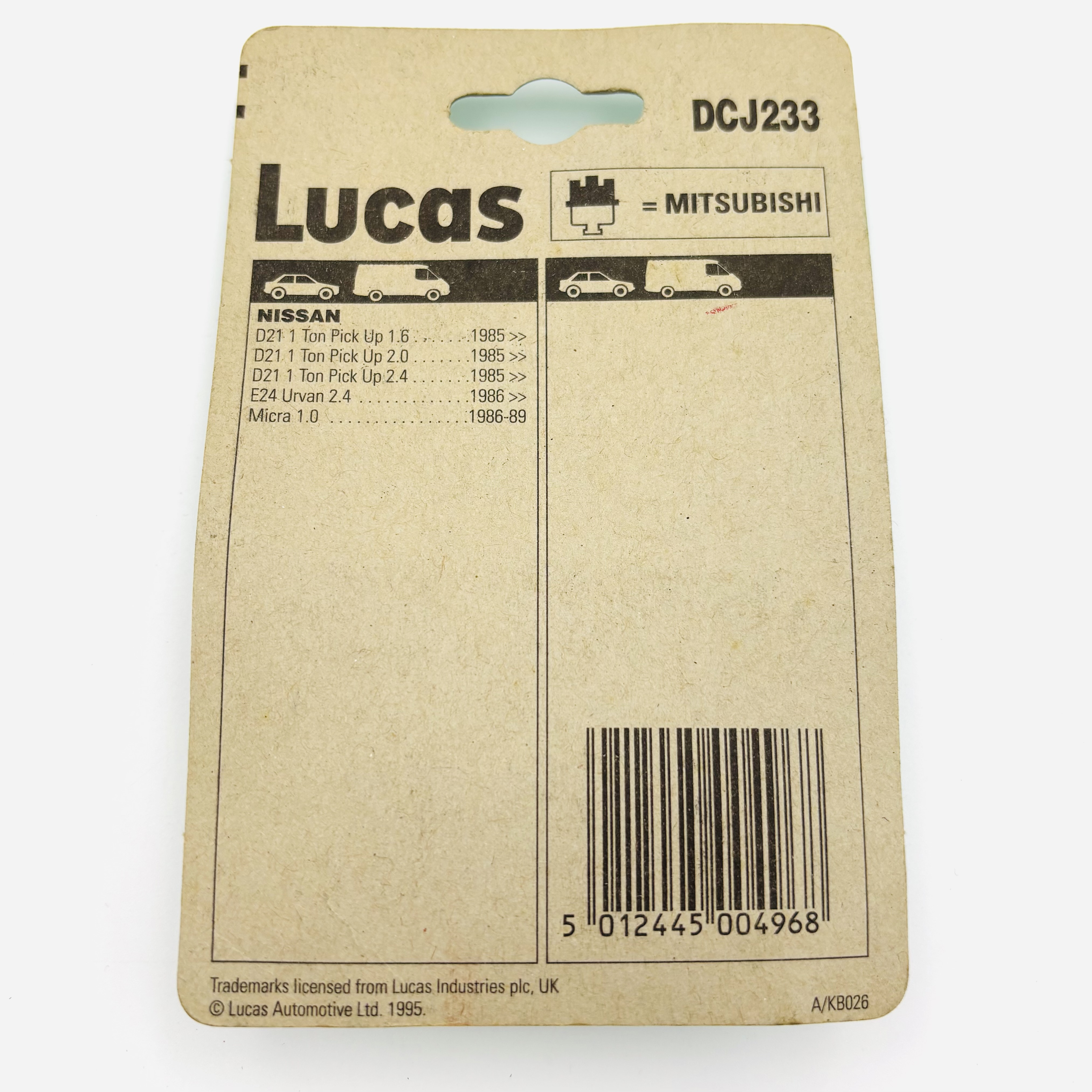 Lucas Zündkondensator DCJ233