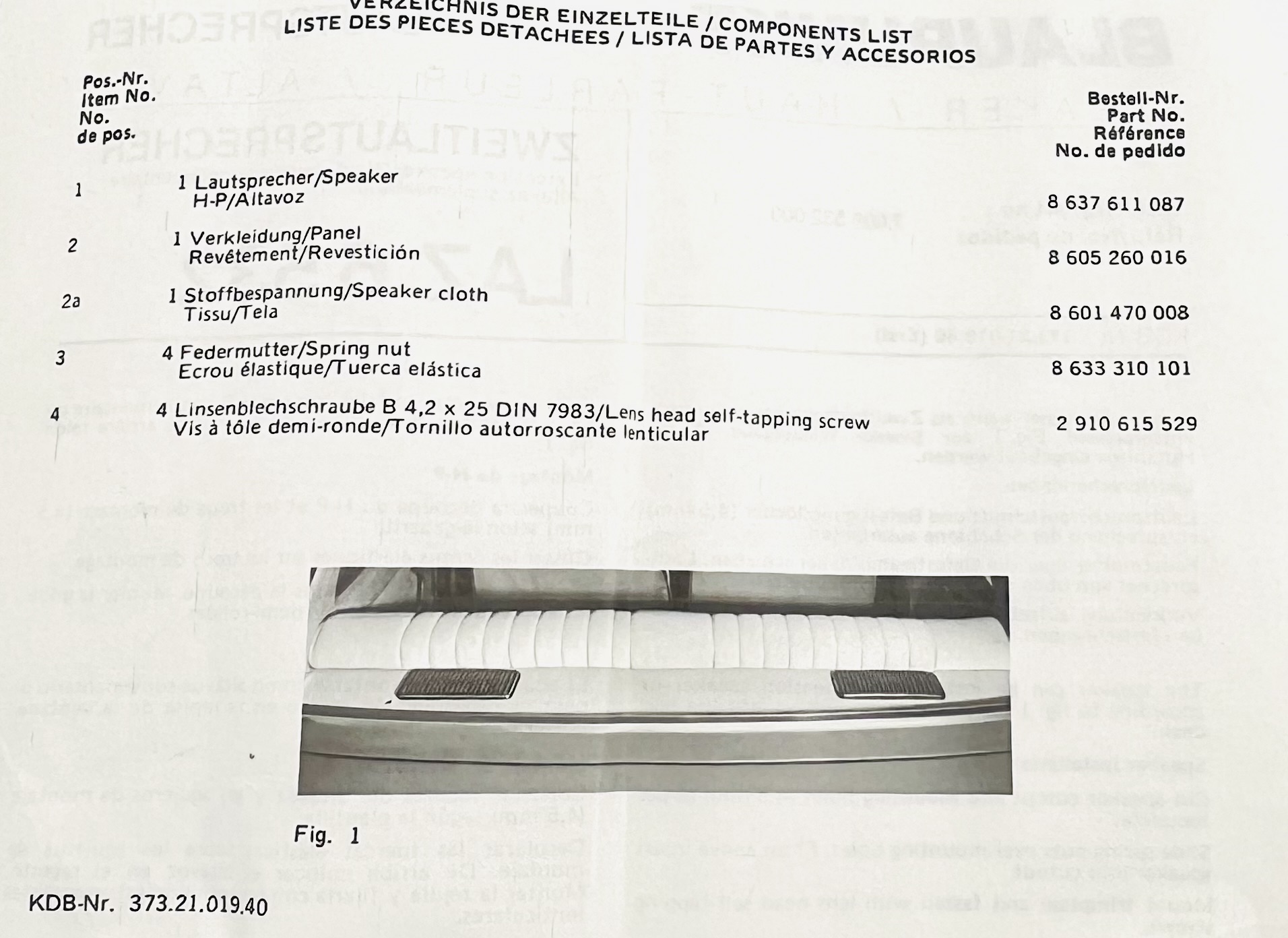 Blaupunkt Lautsprecher LAZ6532 - 7606532000